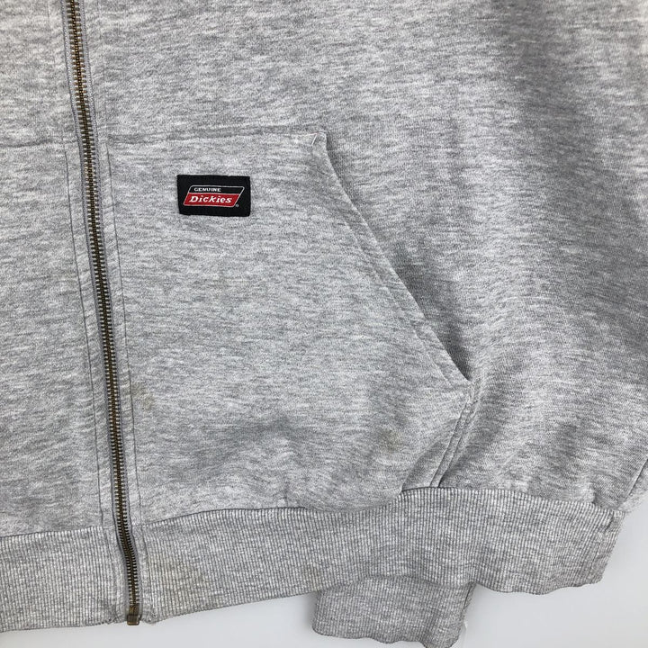 Dickies Sweat Full Zip Hoodie Men's XL cotton gray type Vintage Second Hand