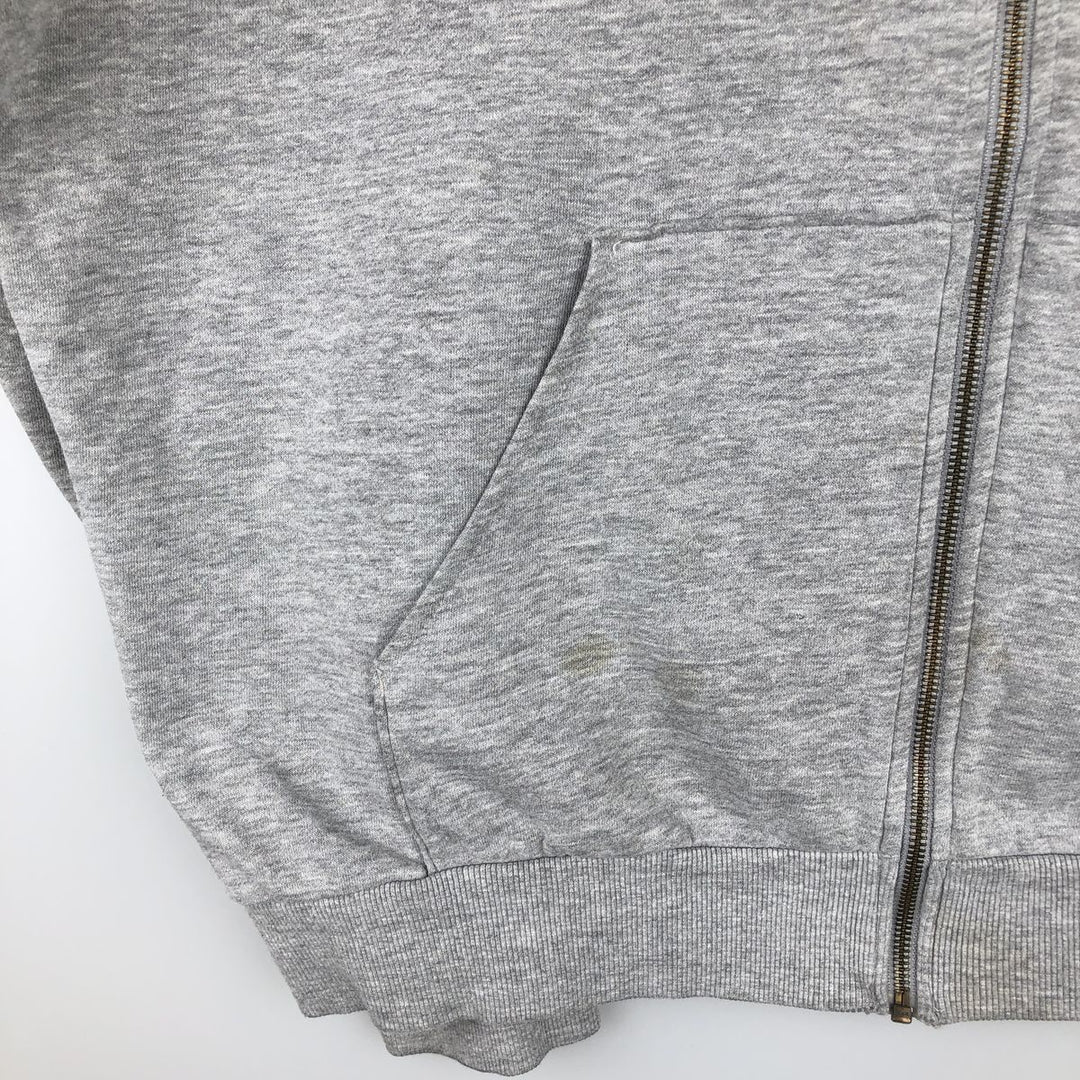 Dickies Sweat Full Zip Hoodie Men's XL cotton gray type Vintage Second Hand