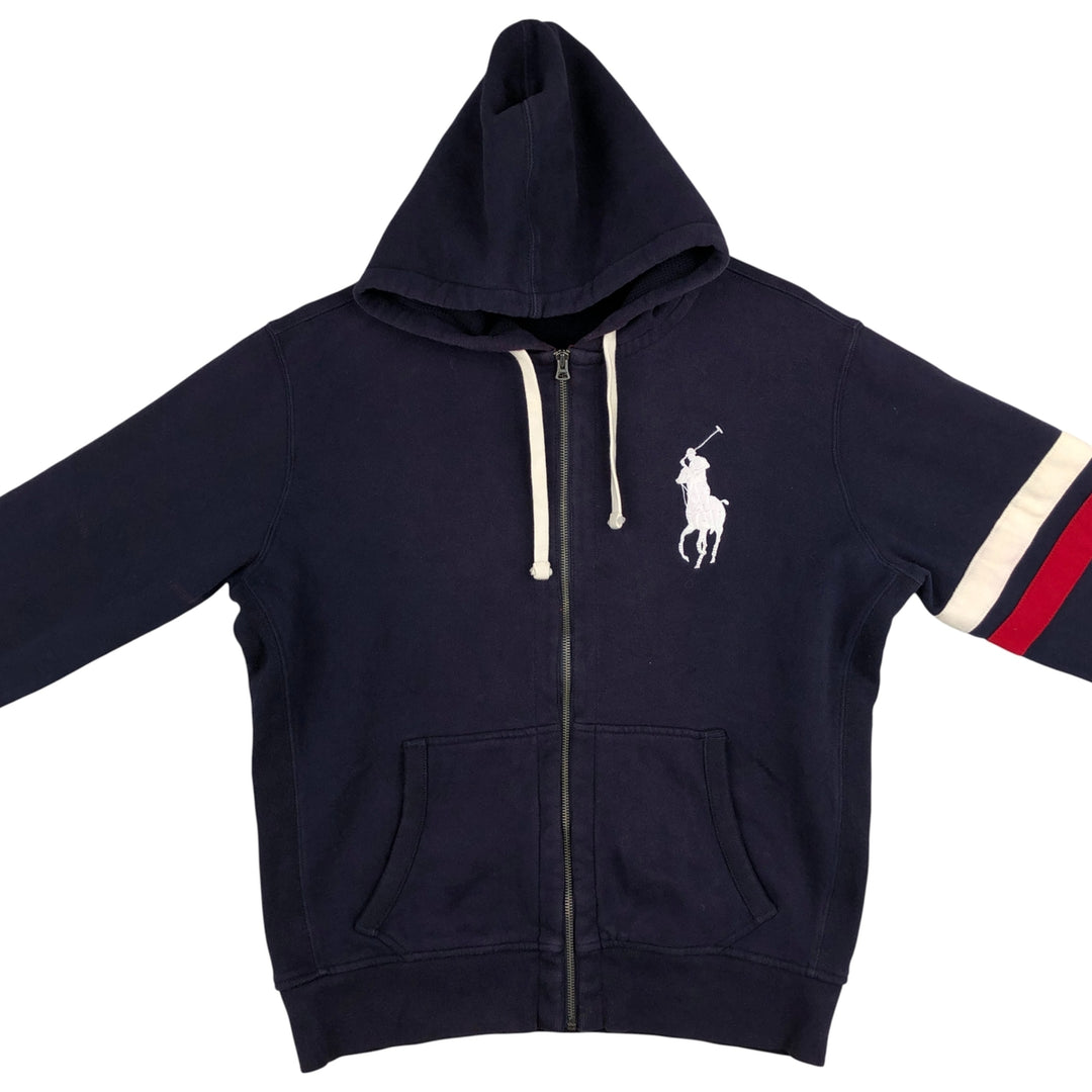 Ralph Lauren POLO by Ralph Lauren Sweat Full Zip Hoodie Men's L size cotton navy blue type Vintage Second Hand