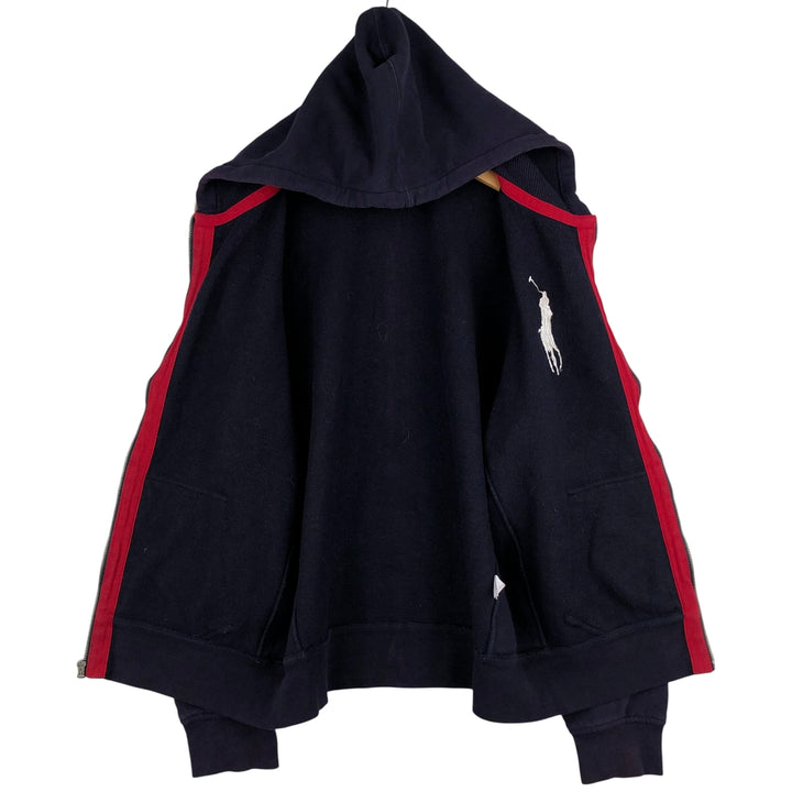 Ralph Lauren POLO by Ralph Lauren Sweat Full Zip Hoodie Men's L size cotton navy blue type Vintage Second Hand