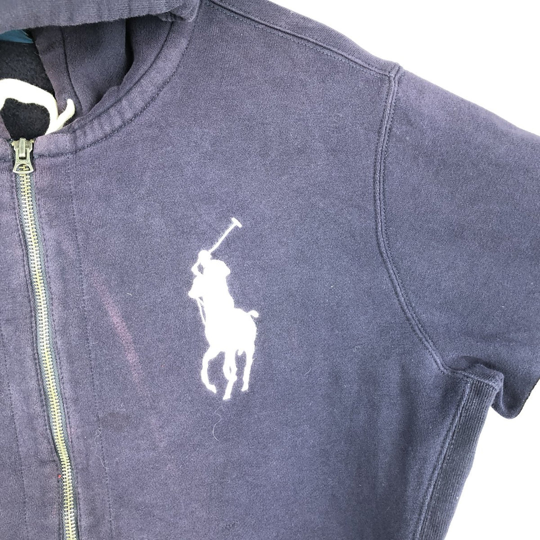 Ralph Lauren POLO by Ralph Lauren Sweat Full Zip Hoodie Men's L size cotton navy blue type Vintage Second Hand