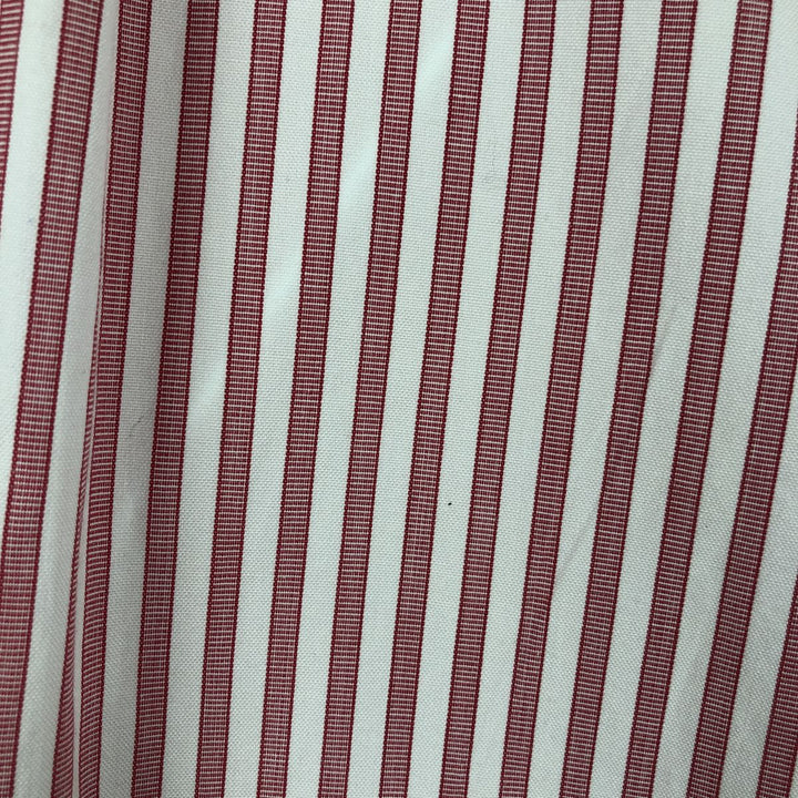 Vintage 80s-90'S Brooks Brothers MAKERS long-sleeved striped shirt, Made in USA, Men's Size L cotton red type Vintage Second Hand
