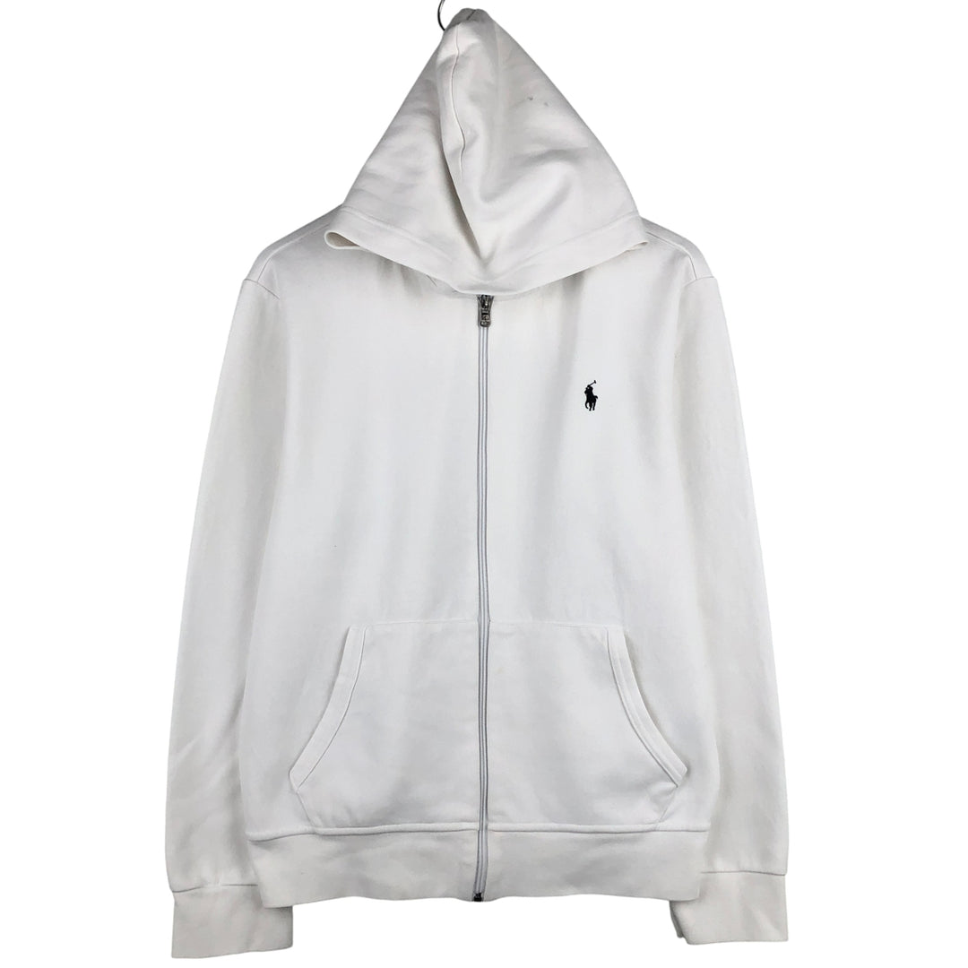 Ralph Lauren POLO by Ralph Lauren Sweat Full Zip Hoodie Men's L size cotton white type Vintage Second Hand
