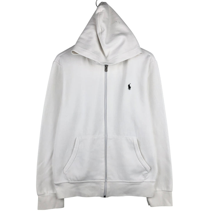 Ralph Lauren POLO by Ralph Lauren Sweat Full Zip Hoodie Men's L size cotton white type Vintage Second Hand