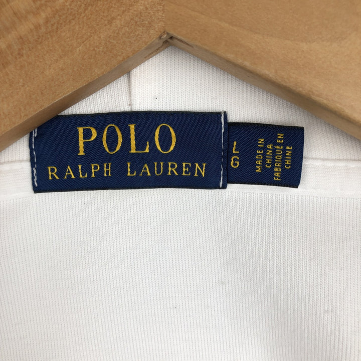 Ralph Lauren POLO by Ralph Lauren Sweat Full Zip Hoodie Men's L size cotton white type Vintage Second Hand