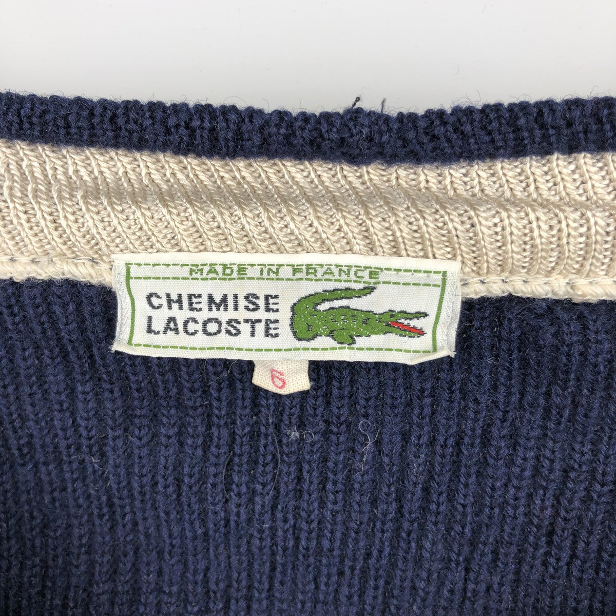 Vintage 1970'S Lacoste Chemise French Lacoste wool knit cardigan