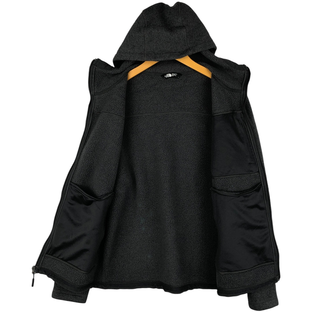 The North Face Fleece Full Zip Hoodie, Men's Size M polyester gray type Vintage Second Hand