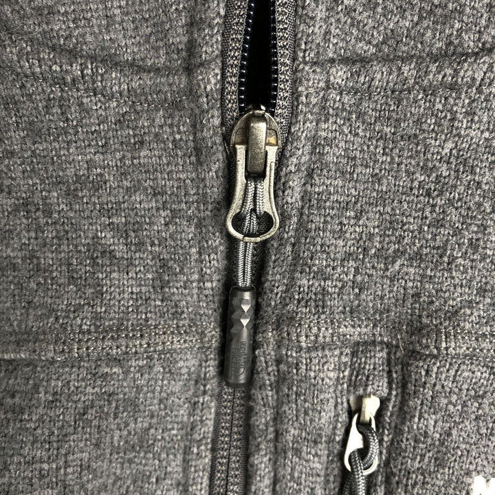 The North Face Fleece Full Zip Hoodie, Men's Size M polyester gray type Vintage Second Hand
