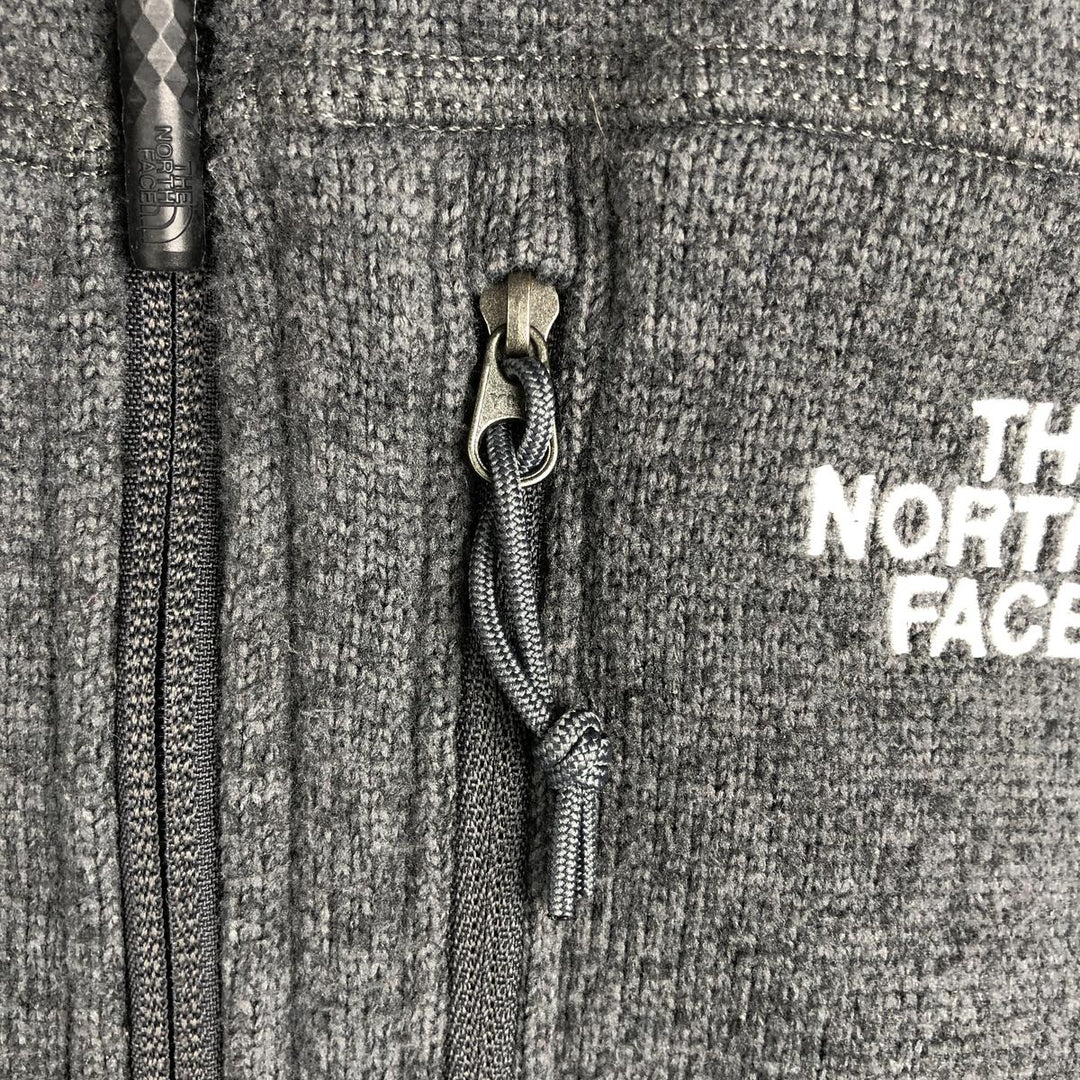 The North Face Fleece Full Zip Hoodie, Men's Size M polyester gray type Vintage Second Hand