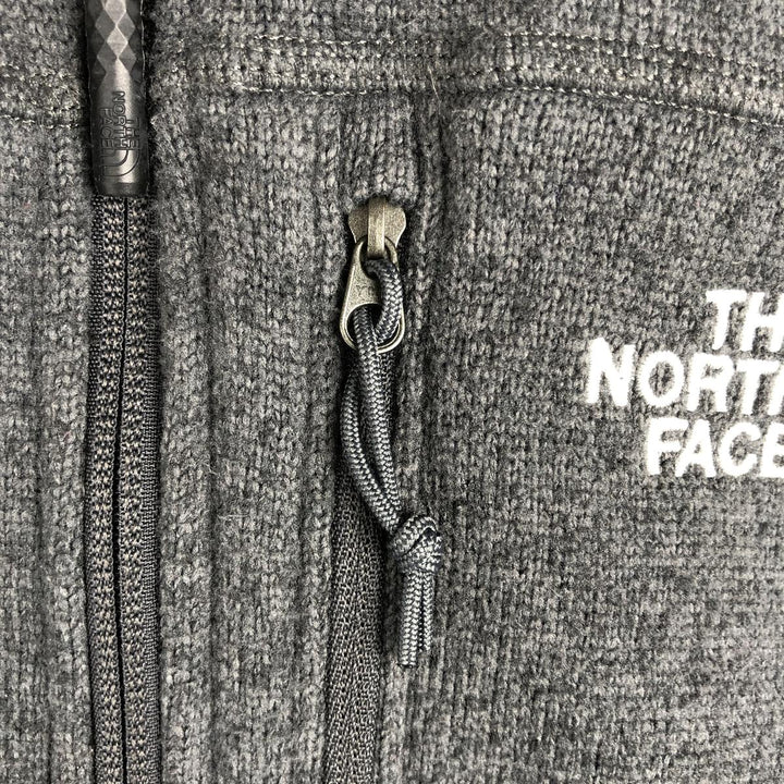 The North Face Fleece Full Zip Hoodie, Men's Size M polyester gray type Vintage Second Hand
