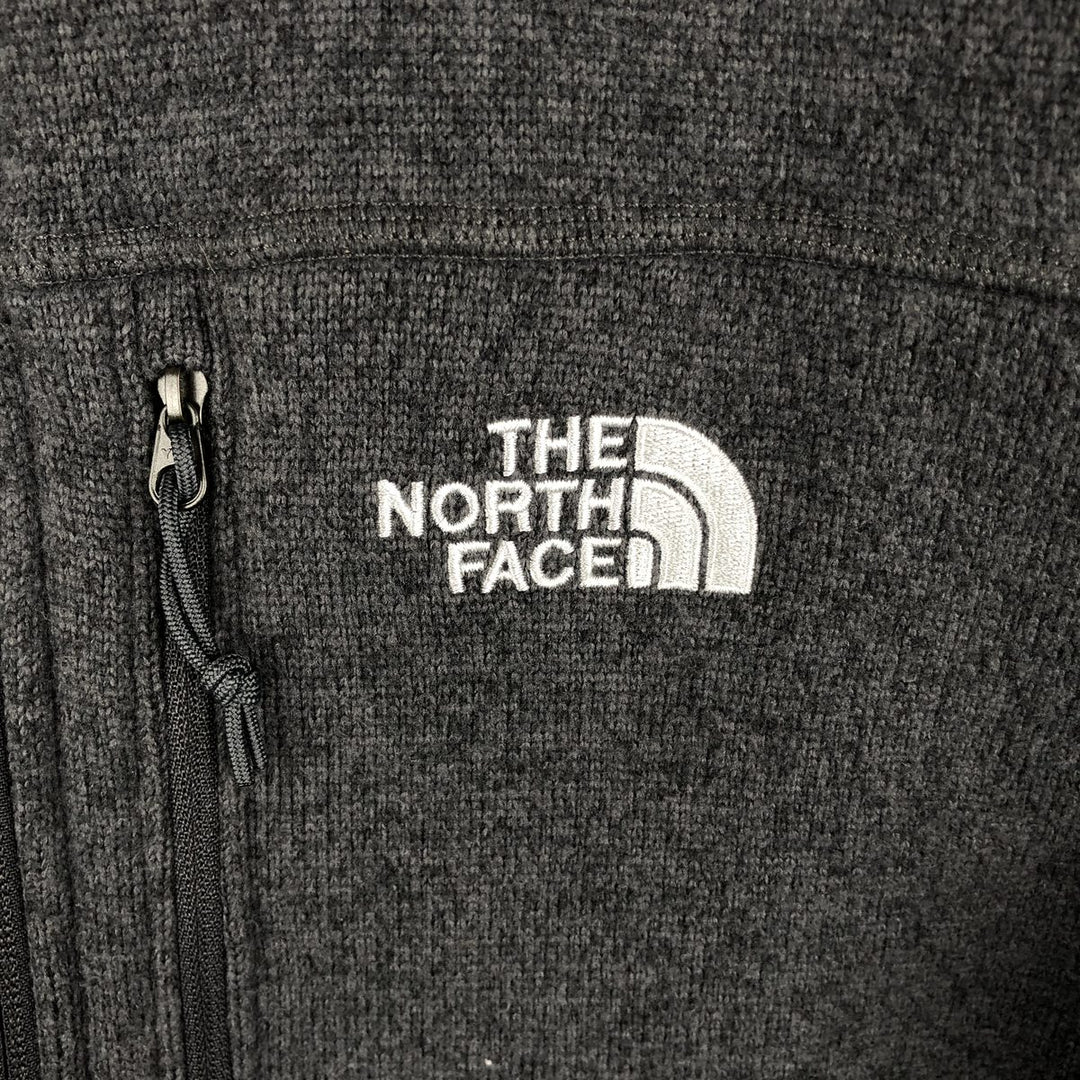 The North Face Fleece Full Zip Hoodie, Men's Size M polyester gray type Vintage Second Hand