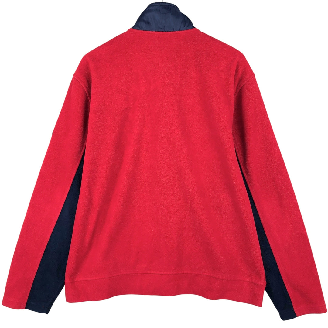 Tommy Hilfiger Cold Stop Fleece Jacket, Men's XL polyester red type Vintage Second Hand