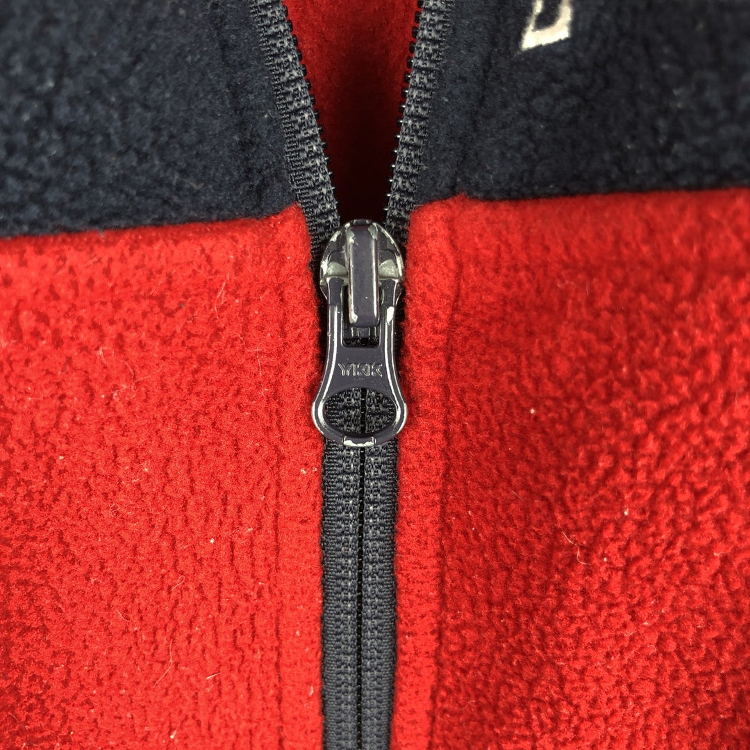 Tommy Hilfiger Cold Stop Fleece Jacket, Men's XL polyester red type Vintage Second Hand