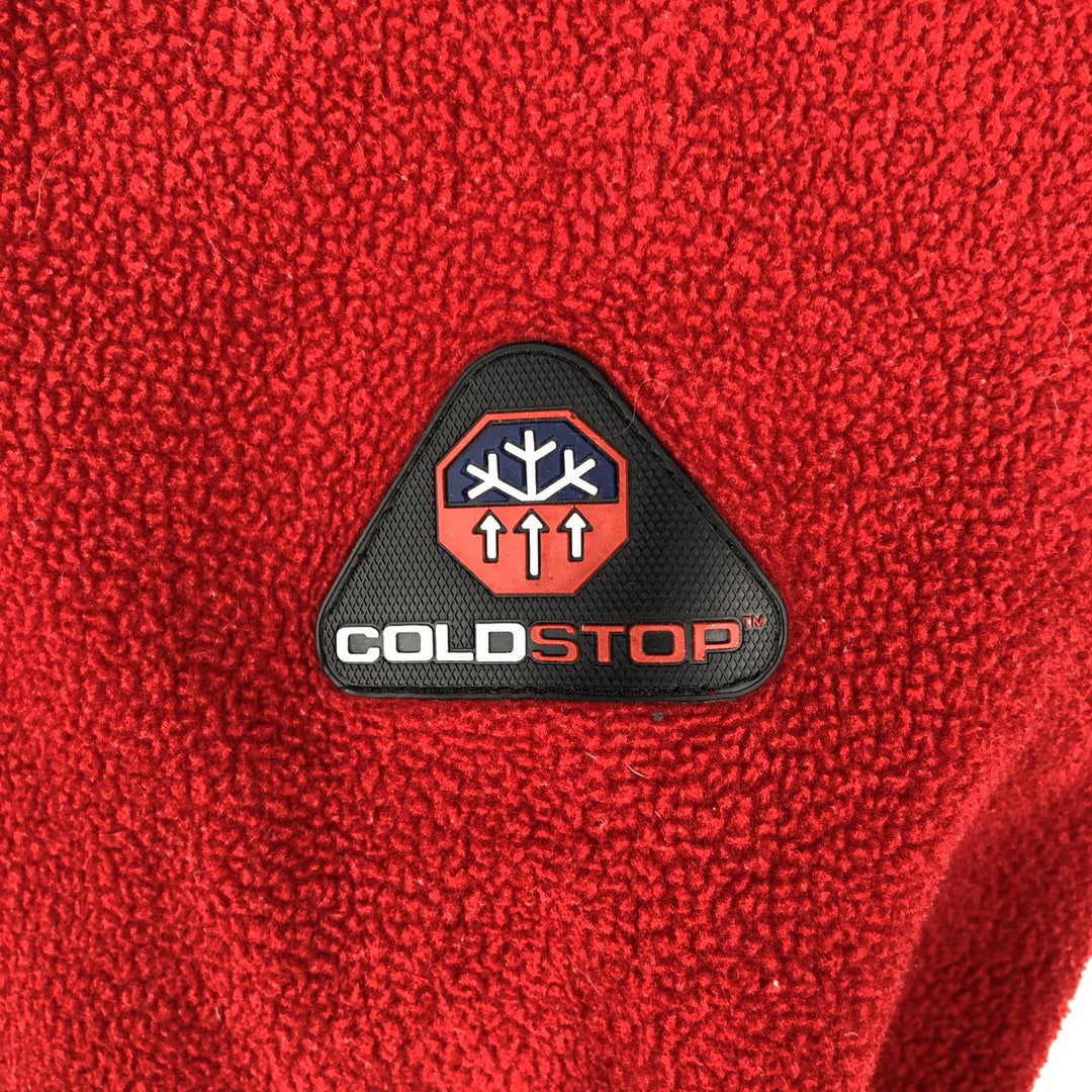 Tommy Hilfiger Cold Stop Fleece Jacket, Men's XL polyester red type Vintage Second Hand