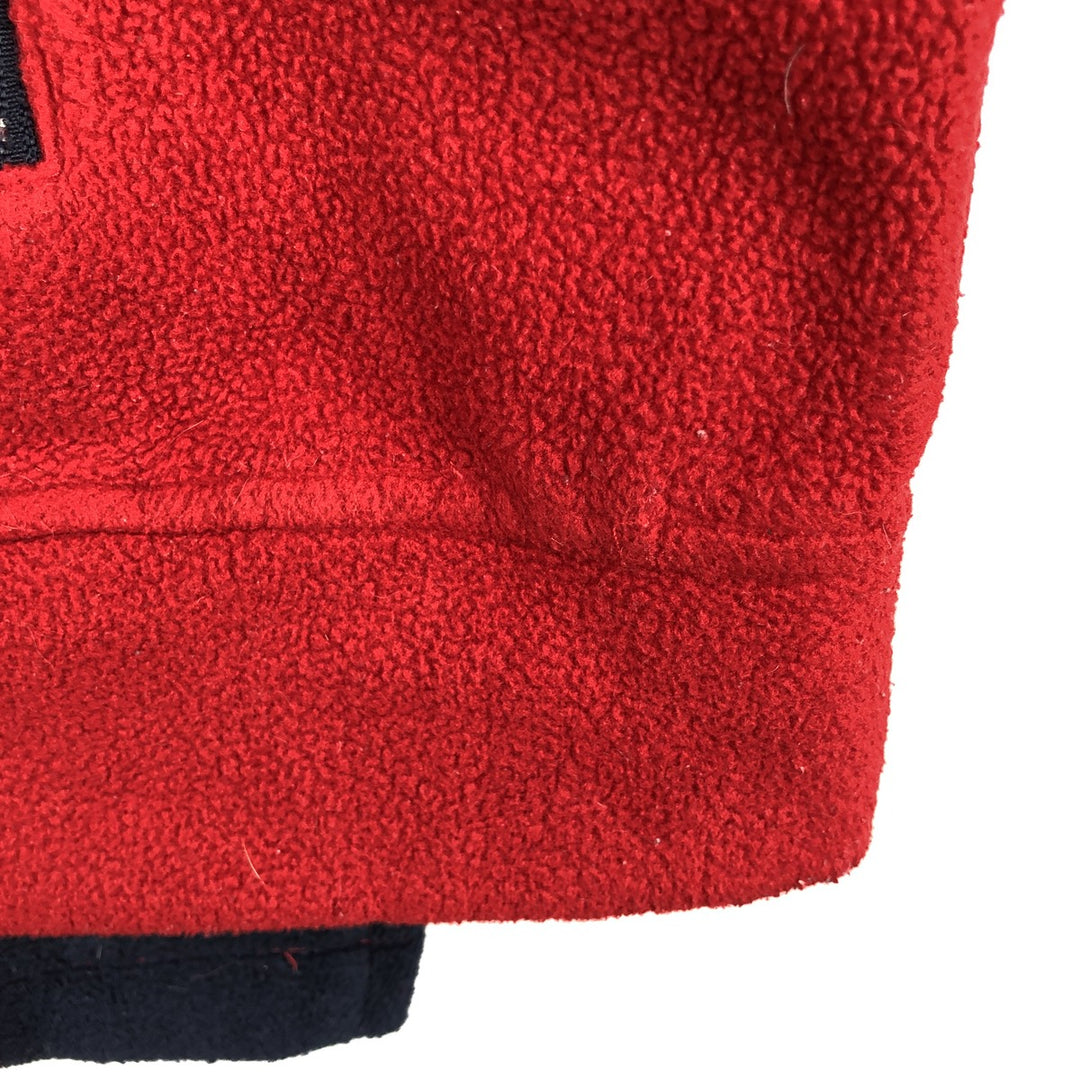 Tommy Hilfiger Cold Stop Fleece Jacket, Men's XL polyester red type Vintage Second Hand