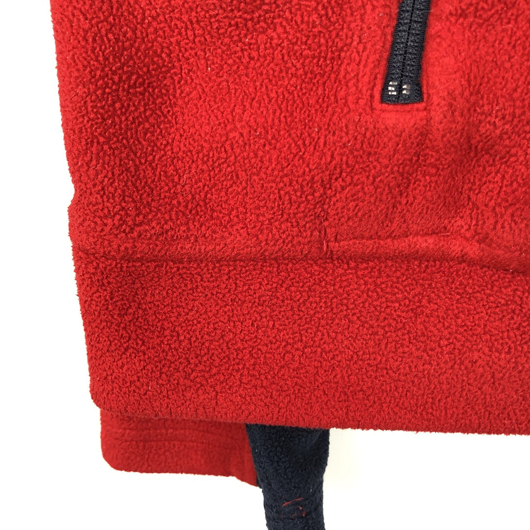Tommy Hilfiger Cold Stop Fleece Jacket, Men's XL polyester red type Vintage Second Hand