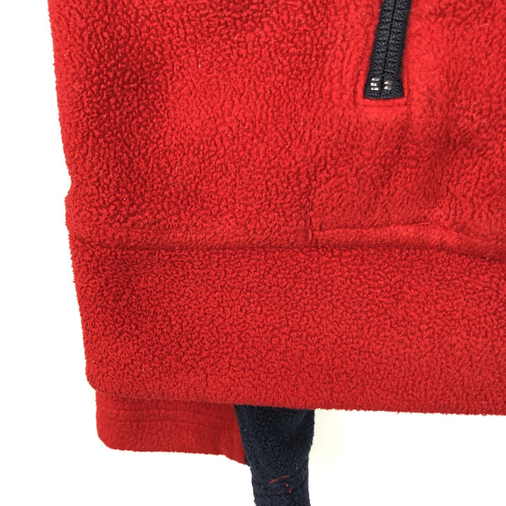 Tommy Hilfiger Cold Stop Fleece Jacket, Men's XL polyester red type Vintage Second Hand