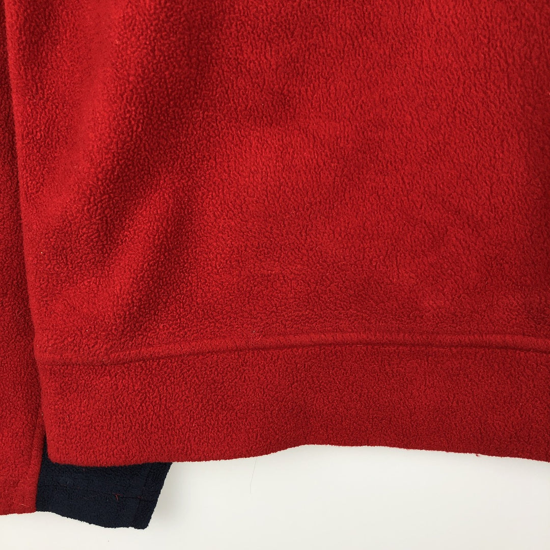 Tommy Hilfiger Cold Stop Fleece Jacket, Men's XL polyester red type Vintage Second Hand