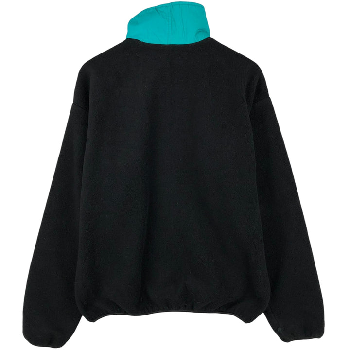 90'S Columbia White Tag Fleece Jacket, Made in USA, Men's Size L, Vintage polyester black type Vintage Second Hand
