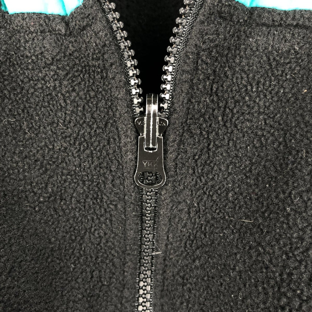 90'S Columbia White Tag Fleece Jacket, Made in USA, Men's Size L, Vintage polyester black type Vintage Second Hand