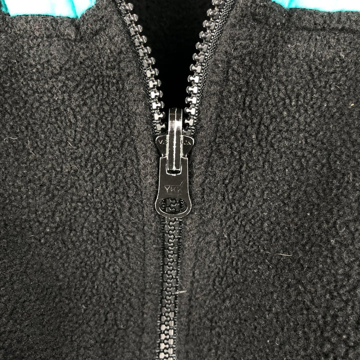 90'S Columbia White Tag Fleece Jacket, Made in USA, Men's Size L, Vintage polyester black type Vintage Second Hand