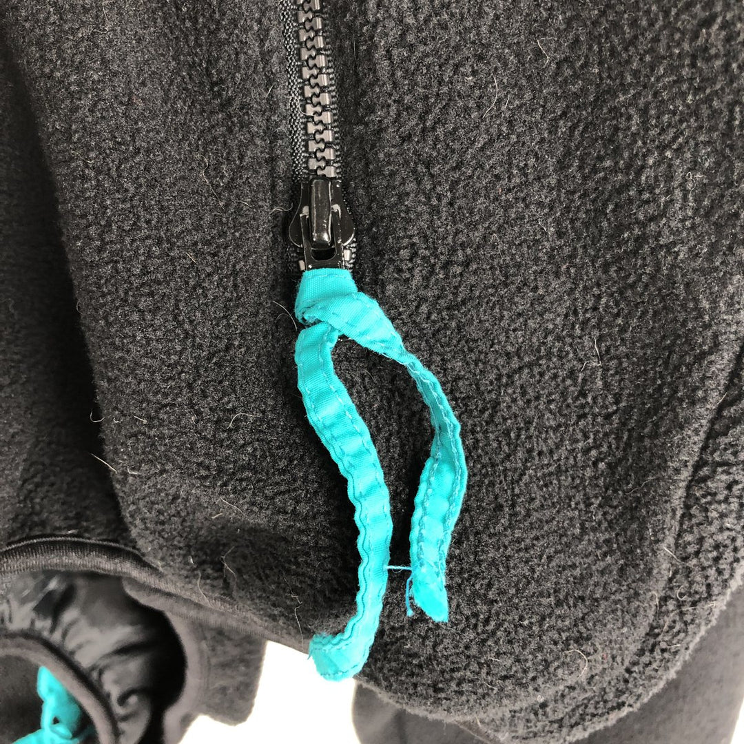 90'S Columbia White Tag Fleece Jacket, Made in USA, Men's Size L, Vintage polyester black type Vintage Second Hand