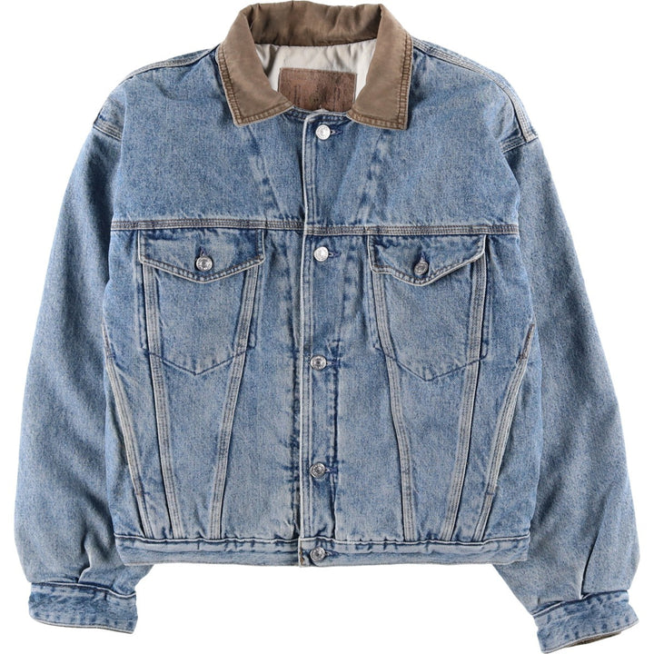 GAP Padded Denim Jacket, Made in USA, Men's Size Small cotton blue type Vintage Second Hand