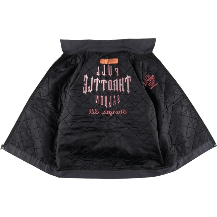 90'S Red Kap padded work jacket, men's size L, vintage polyester gray type Vintage Second Hand