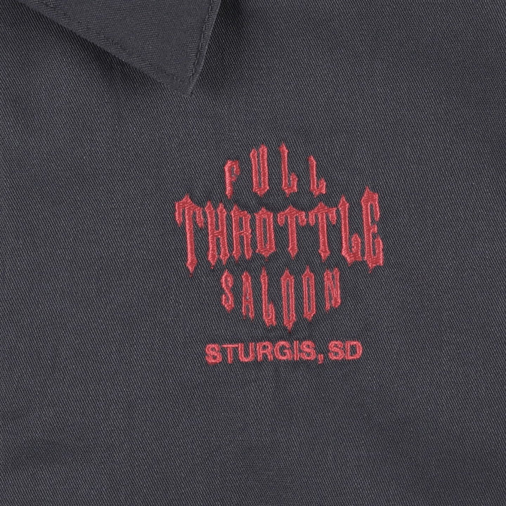 90'S Red Kap padded work jacket, men's size L, vintage polyester gray type Vintage Second Hand