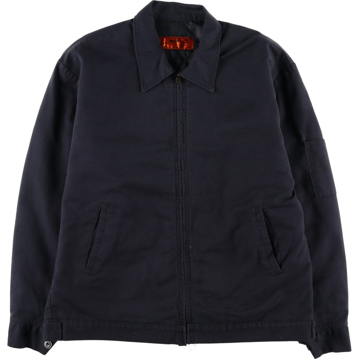 90'S Red Kap padded work jacket, men's size L, vintage polyester black type Vintage Second Hand