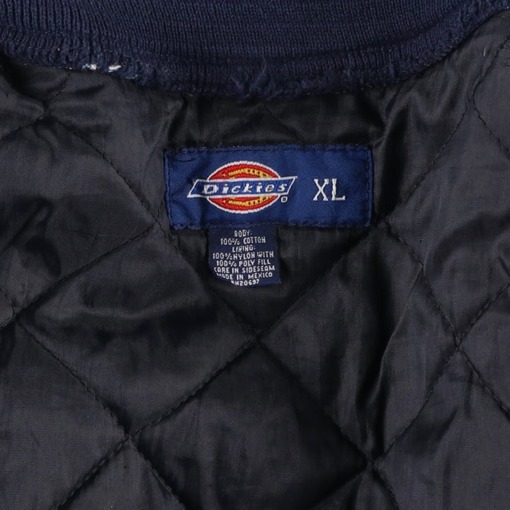 Dickies Padded Denim Varsity Jacket, Men's XL cotton blue type Vintage Second Hand