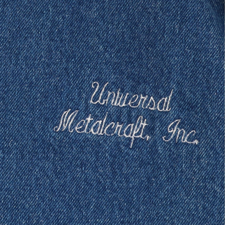 Dickies Padded Denim Varsity Jacket, Men's XL cotton blue type Vintage Second Hand