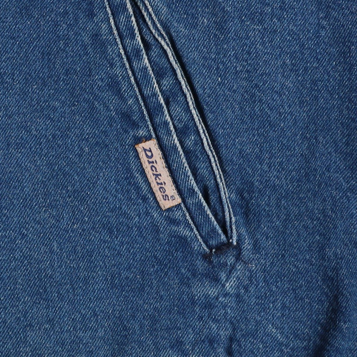 Dickies Padded Denim Varsity Jacket, Men's XL cotton blue type Vintage Second Hand