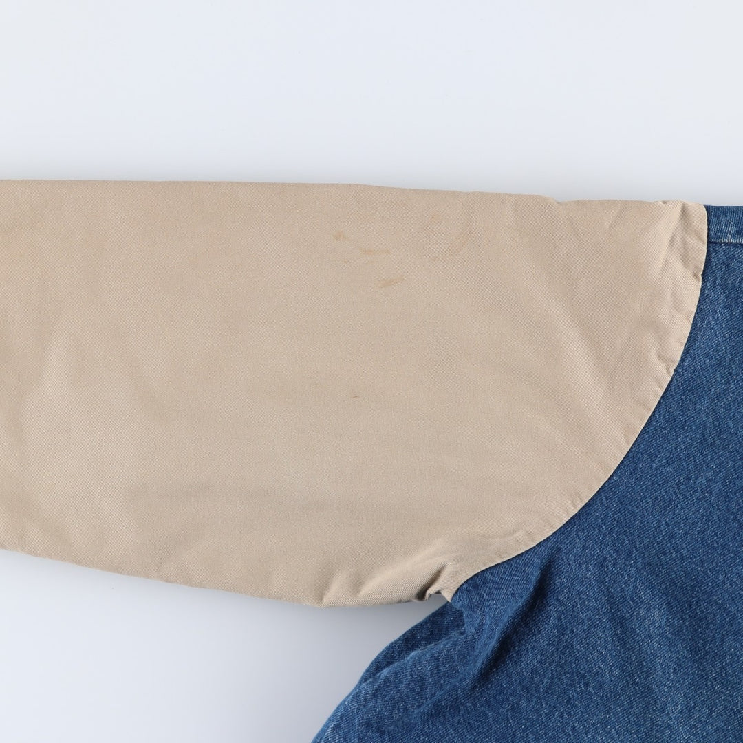 Dickies Padded Denim Varsity Jacket, Men's XL cotton blue type Vintage Second Hand