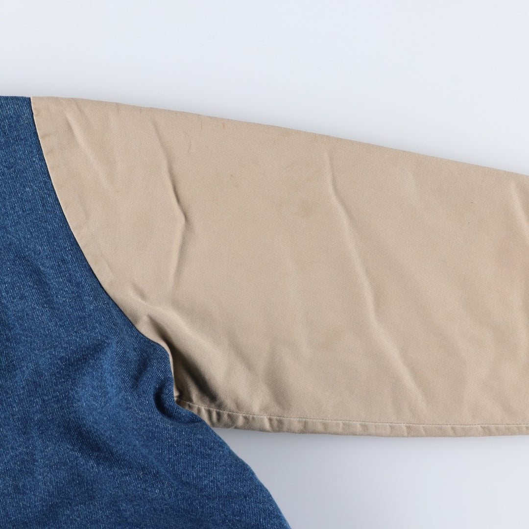 Dickies Padded Denim Varsity Jacket, Men's XL cotton blue type Vintage Second Hand