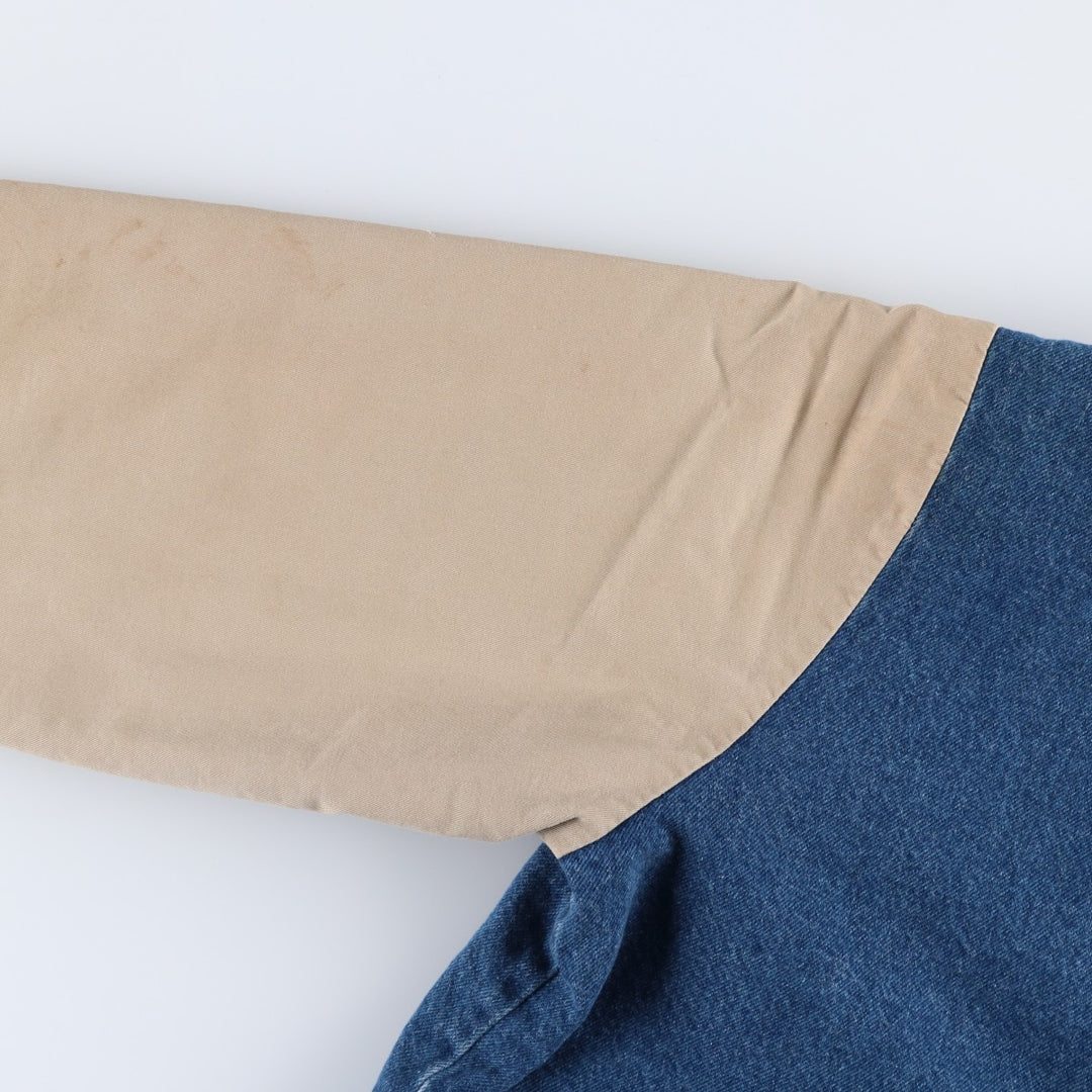 Dickies Padded Denim Varsity Jacket, Men's XL cotton blue type Vintage Second Hand