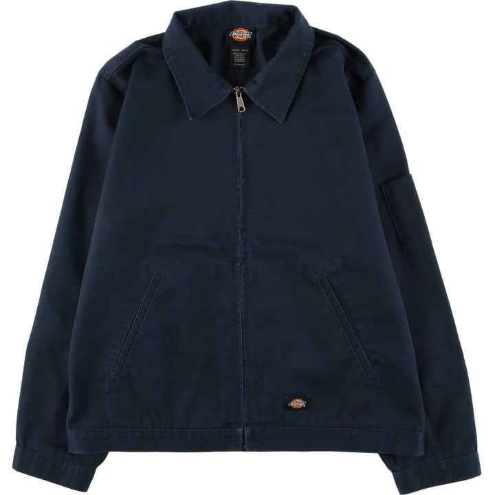 Dickies Work Jacket Men's Size L polyester navy blue type Vintage Second Hand
