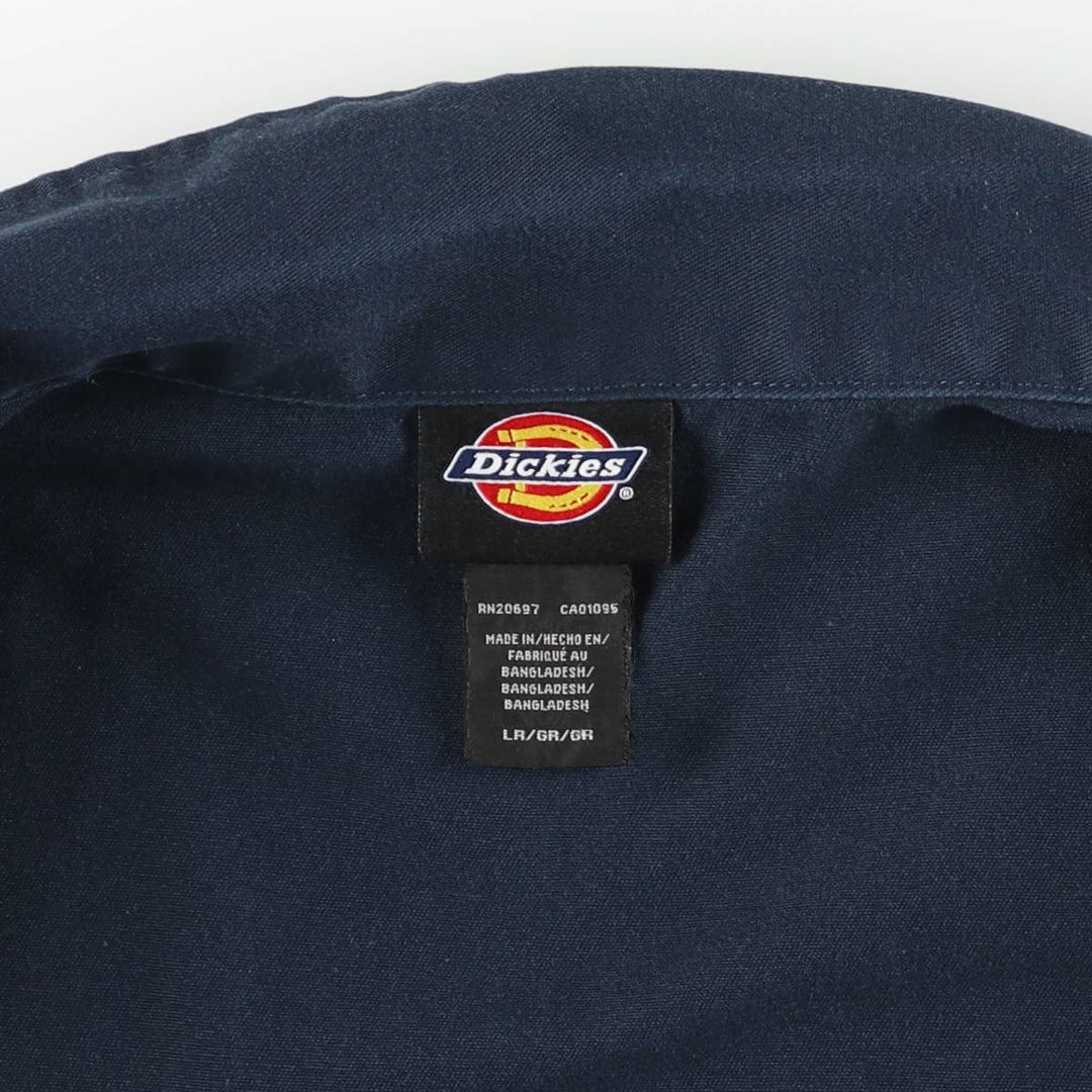 Dickies Work Jacket Men's Size L polyester navy blue type Vintage Second Hand