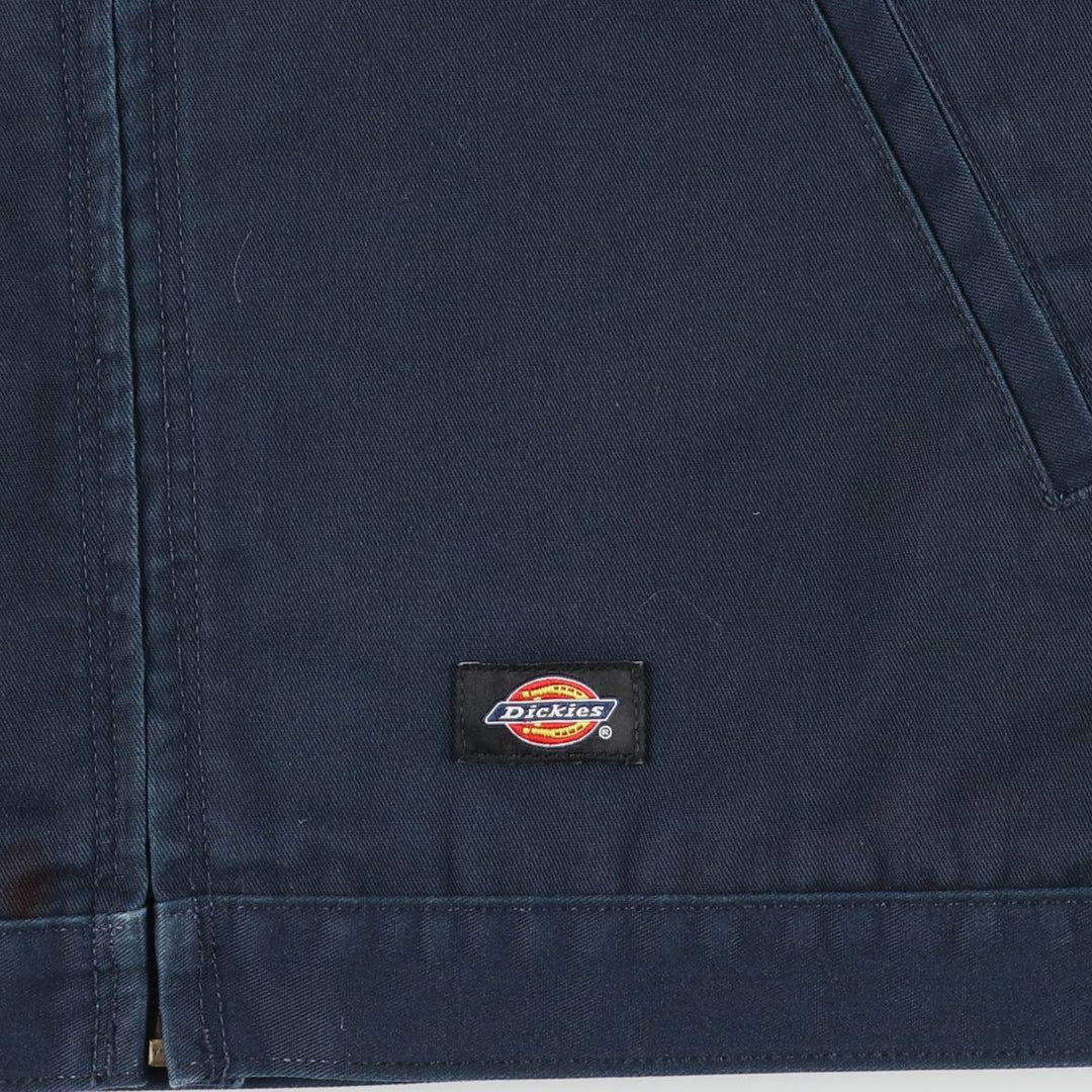 Dickies Work Jacket Men's Size L polyester navy blue type Vintage Second Hand