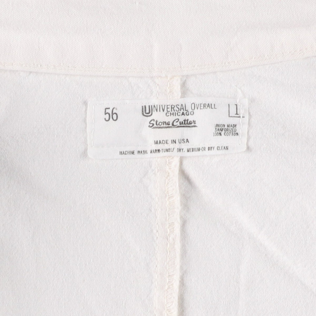 Oversized 90'S Universal Overall Stone Cutter Coverall, Made in USA, Men's XXXXL, Vintage cotton white type Vintage Second Hand