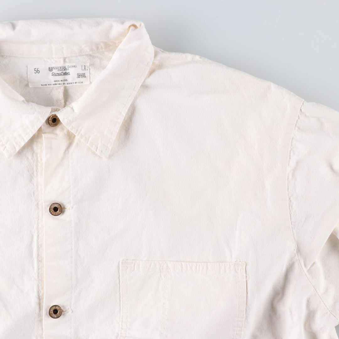 Oversized 90'S Universal Overall Stone Cutter Coverall, Made in USA, Men's XXXXL, Vintage cotton white type Vintage Second Hand