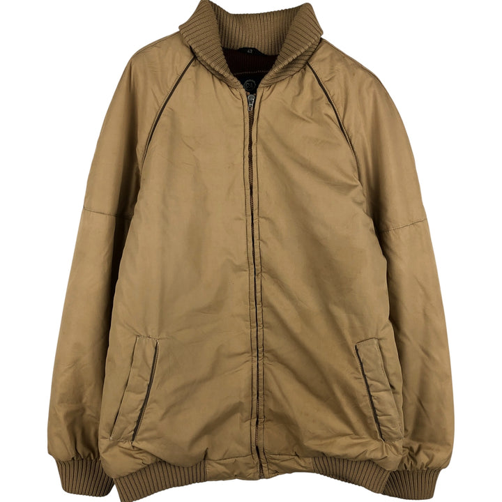 Vintage 80s-90'S C and A padded puffer jacket, made in Italy, size XS, men's polyester Beige type Vintage Second Hand