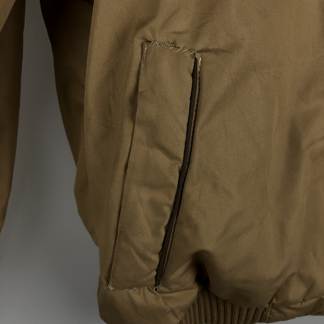 Vintage 80s-90'S C and A padded puffer jacket, made in Italy, size XS, men's polyester Beige type Vintage Second Hand