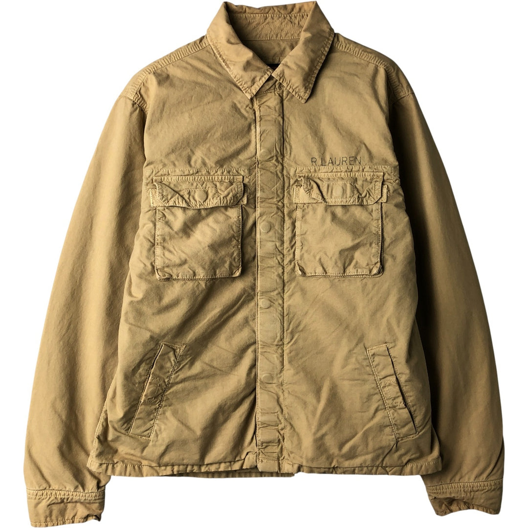 2000'S Ralph Lauren Polo Jeans Company stenciled cotton jacket, men's size M cotton Beige type Vintage Second Hand