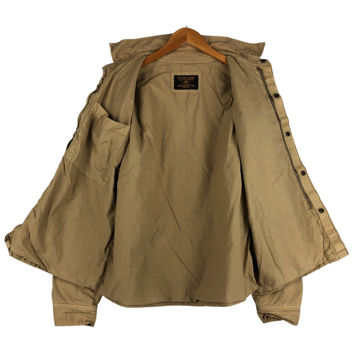 2000'S Ralph Lauren Polo Jeans Company stenciled cotton jacket, men's size M cotton Beige type Vintage Second Hand