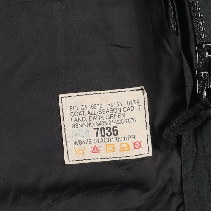 2000'S Canadian Cadet's CADANA Military Jacket 7036, Men's Size L unclear Green type dark green Vintage Second Hand