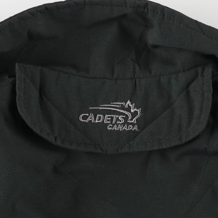 2000'S Canadian Cadet's CADANA Military Jacket 7036, Men's Size L unclear Green type dark green Vintage Second Hand