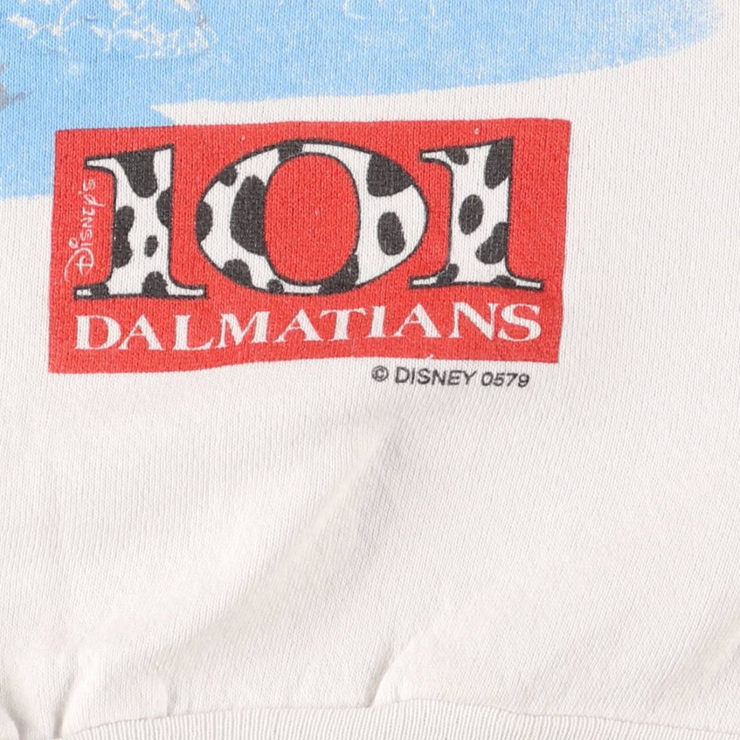 101 Dalmatians 90'S Vintage Character Sweatshirt, Men's XL cotton white type Vintage Second Hand