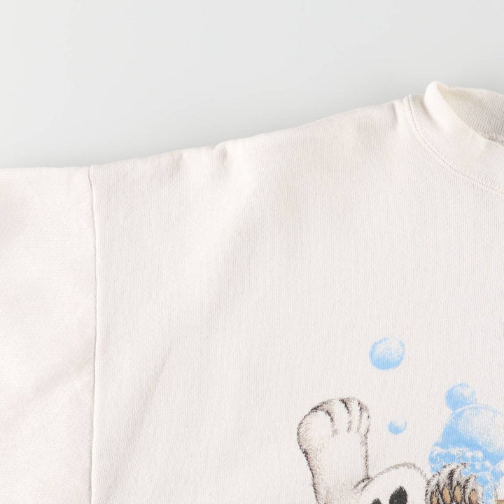 101 Dalmatians 90'S Vintage Character Sweatshirt, Men's XL cotton white type Vintage Second Hand