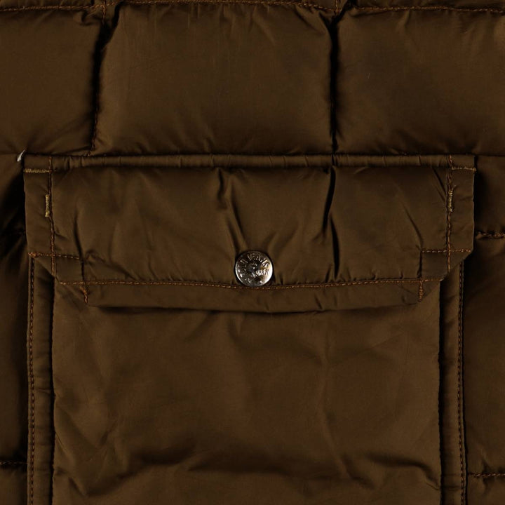 2000'S Ralph Lauren Polo Jeans Company down vest, men's size L polyester brown type Vintage Second Hand